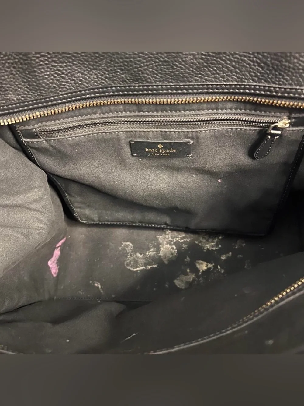Kate Spade New York Black Leather Tote with Matching Wallet